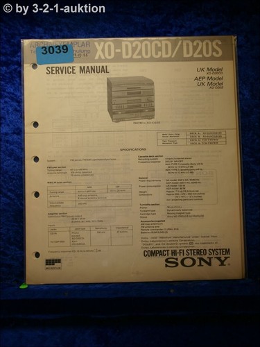 Manuale servizio sony xo - manuale,
