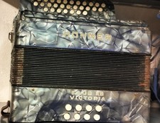 Hohner Club II B Victoria Button Accordion Bes-Ees Vintage 8-Bass 30-Key 