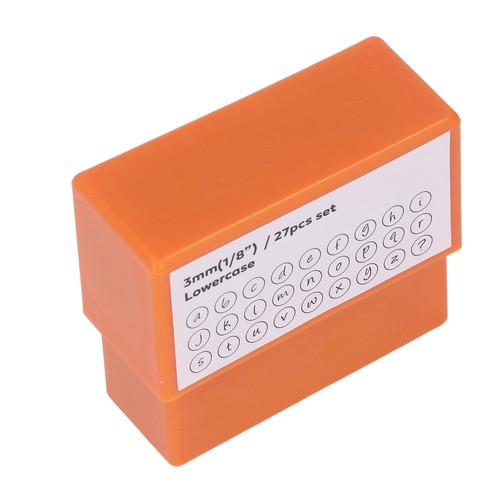 27x metal stamps orange - 27x,