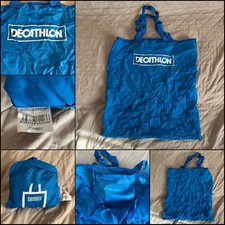 BORSA SACCA SACCHETTO DECATHLON STORE BAG COLORE AZZURRO
