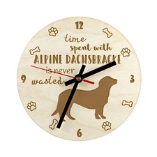 Dachsbracke alpino orologio di compensato Art-Dog