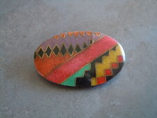 Vintage Spilla Mosaico Materiale? Ovale 11g/5,9 x 3,5cm