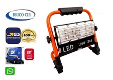 Faro led ricaricabile 100W lampada lavoro luce fredda  USB portatile campeggio