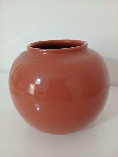 Vaso sferico vintage ceramica - vaso,