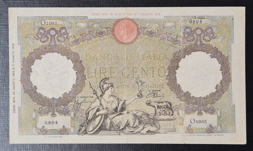 100 lire 1943 capranesi - lire,
