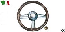 VOLANTE ACCIAIO E MOGANO