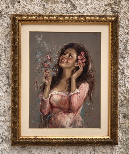 Quadro fanciulla tra - ,