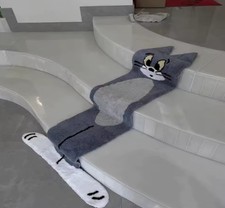 Tappeto Tom & Jerry Divertente – Design Tom Schiacciato – Tappeto Decorativo per