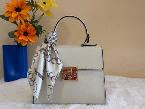 Borsa donna vera pelle - borsa, beige