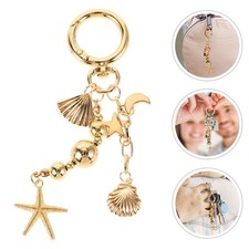  Accessori portachiavi per donna Simpatica stella marina Conchiglia Perline
