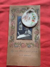 Raro lotto di 2 reliquie: AGNUS DEI IHS + Sacro Cuore di Gesù "Io sono il pane" 1910