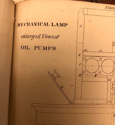 Disegno 1850 circa lampada - disegno,