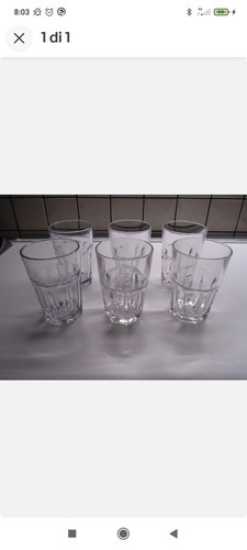 Bicchieri vetro cocktail - vetro,