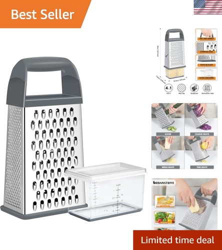 Cheese grater with - cheese, container