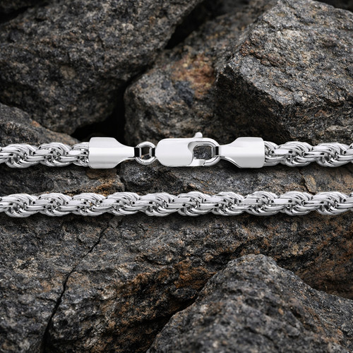 Catena corda argento - in,