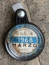 VESPA LAMBRETTA  PORTABOLLO CON BOLLO ORIGINALE 1968