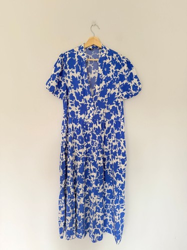 Abito zara donna blu bianco - abito,