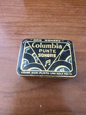 COLUMBIA PUNTE SONORE  Gramophone needles puntine grammofono vecchia scatola box