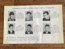 AGGIORNAMENTO figurine Album Piletti NAZIONALE ITALIANA CALCIO 1953 calciatori