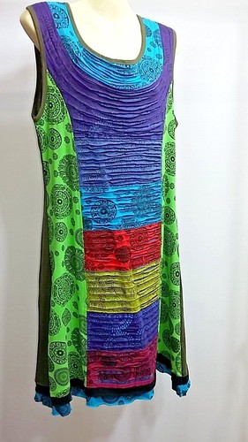 Abito cotone colorato - in,