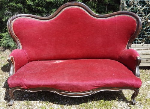 Divano legno noce - , luigi