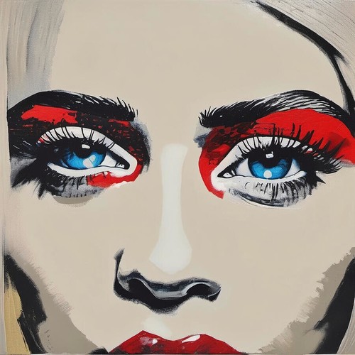 Pop art girl love - pop,