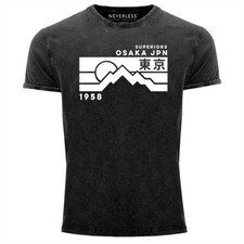 Maglia uomo vintage Osaka Japan Superiors Mountain design retrò maglietta stampata