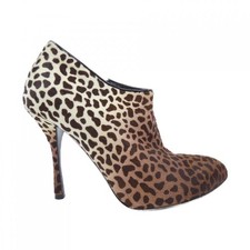 Stivali Gucci tacco leopardato Harako marrone EU35,5 US5,5 Giappone F/S USATI