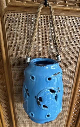 Lanterna vintage blu nautica