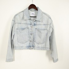 Giacca denim Zara donna M. blu