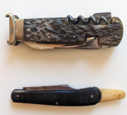 Vecchio coltello tascabile - vecchio,