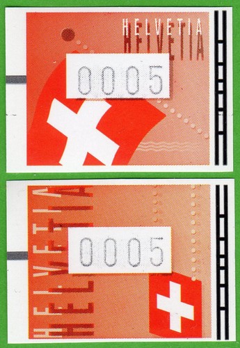 Francobolli bancomat svizzera - francobolli,
