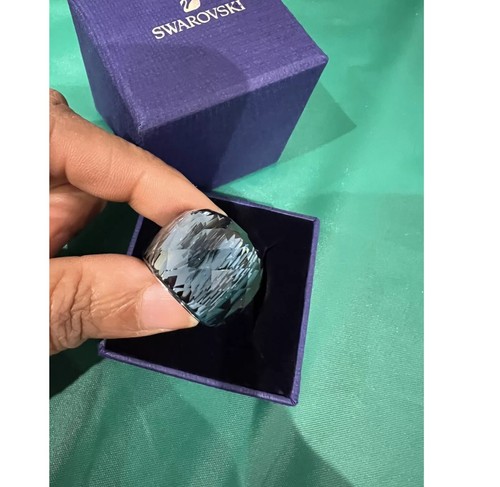 Anello swarovski nirvana blu - anello,