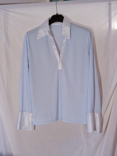 Blusa naracamicie celeste - celeste, con