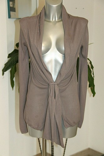 Gilet pull taupe - gilet, comptoir