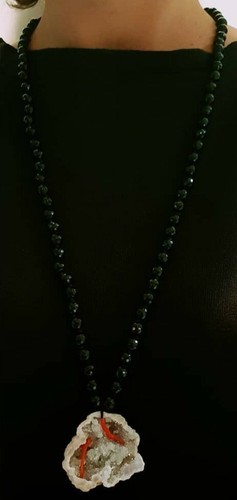 Collana lunga onice senza - lunga,