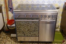 cucina a gas con forno a gas 90x60 con scaldavivande e armadio per bombola GPL