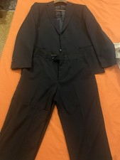 Abito Uomo Monopetto Vestito Completo Elegante Casual Blu