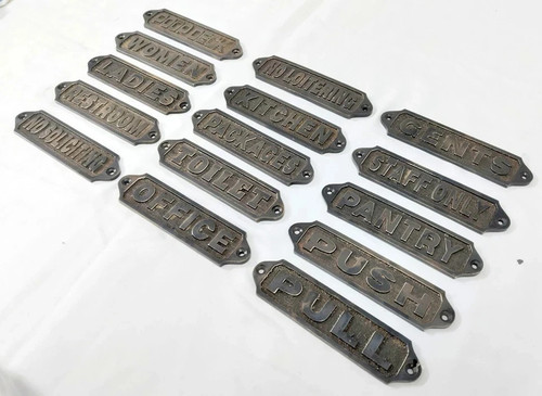 Lotto pezzi insegna vintage - 15,