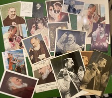 lotto 17 Santini padre pio Pietralcina reliquie, santini - San Giovanni Rotondo