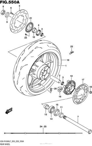 Cerchio ruota posteriore - , gsxr