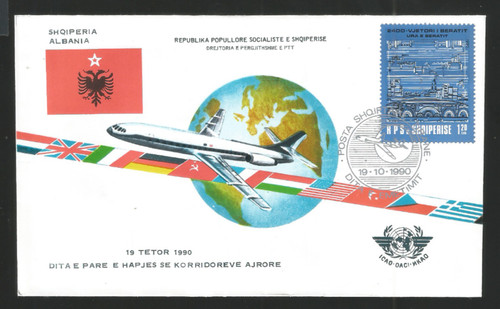 Albania 1990 fdc primo giorno - fdc,