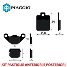 KIT PASTIGLIE FRENO ANTERIORI