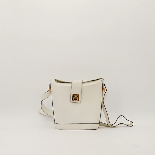 Seau céline cuir - cuir, blanc