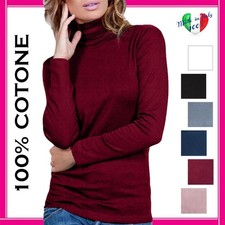 Maglia Dolcevita Donna Cotone