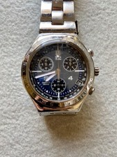 Swatch Irony Chrono V8 - Usato - cassa in acciaio e armonia blu - senza pila