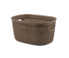 Cestino Biancheria Portabiancheria intreccio Moka 17,5 x 23,5 x 12 cm