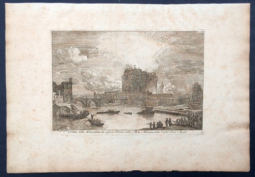 Stampa antica castel angelo - stampa,