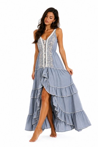 Abito lungo elegante donna - lungo,
