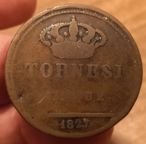 Moneta tornesi 1827 - 5,